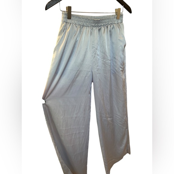 Urban Renewal light blue silk pants - Picture 2 of 4